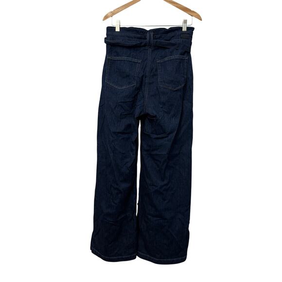 Paige Harper Jeans Womens Size 32 High Waist Wide Leg Dark Blue - Picture 14 of 14